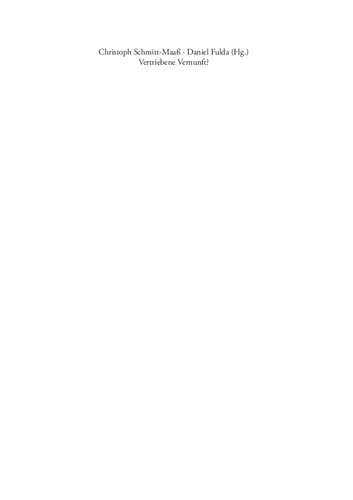 Vertriebene Vernunft? Aufklärung und Exil nach 1933