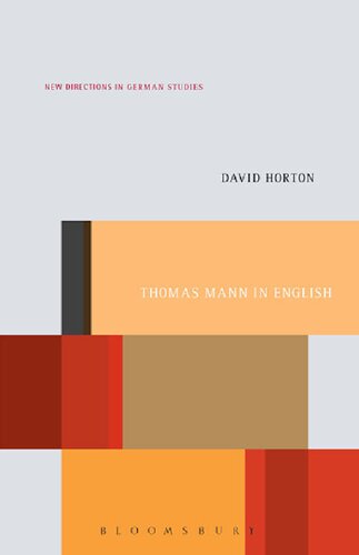 Thomas Mann in English: A study in literary translation