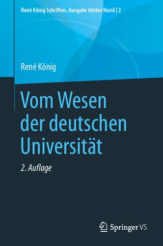 Vom Wesen der deutschen Universität