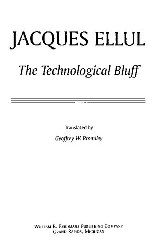 The technological bluff