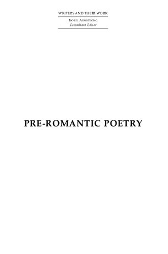 Pre-Romantic Poetry