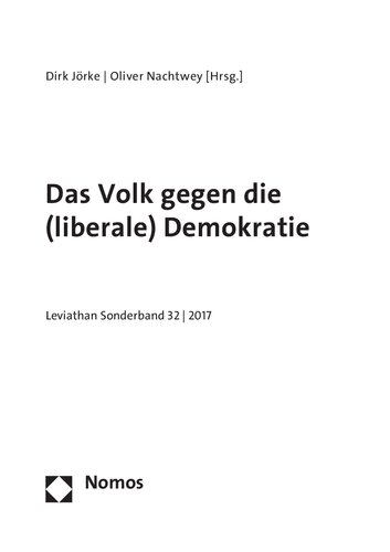 Das Volk gegen die (liberale) Demokratie
