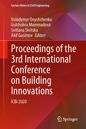 Proceedings of the 3rd International Conference on Building Innovations: ICBI 2020