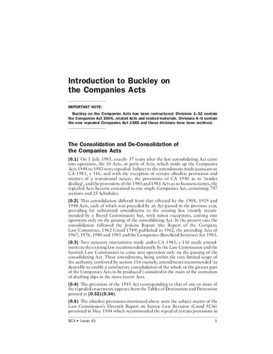 Buckley on the Companies Acts 15th edition