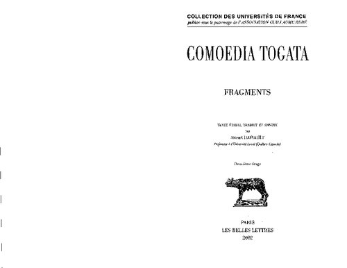 Comoedia togata: fragments