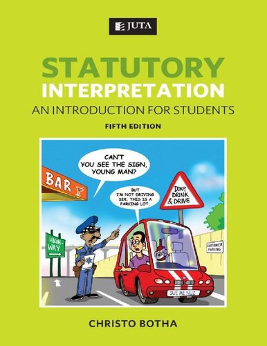Statutory Interpretation: An Introduction for Students