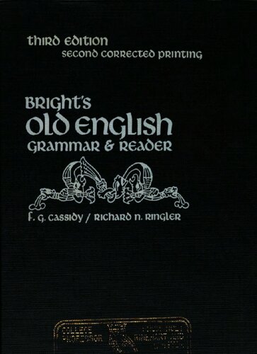 Bright's Old English Grammar & Reader
