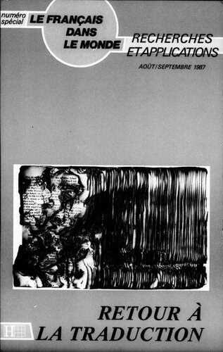Le Francais Dans Le Monde (August-September 1987: Vol 27)