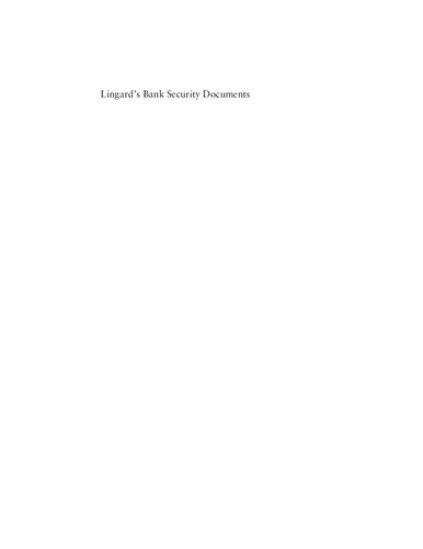 Lingard's Bank Security Documents Seventh edition