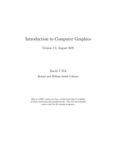 Introduction to Computer Graphics