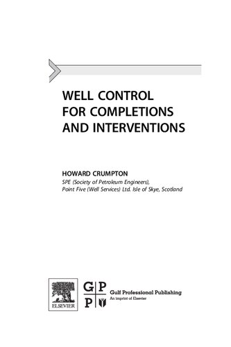 Well Control for Completions and Interventions