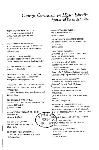 The University and the City: Eight Cases of Involvement