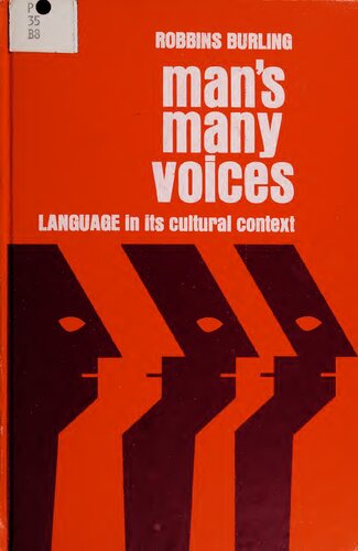 Man's Many Voices : Language in Its Cultural Context