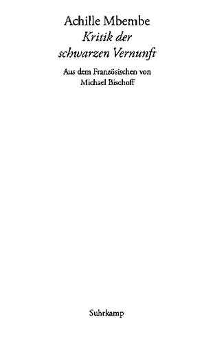 Kritik der schwarzen Vernunft