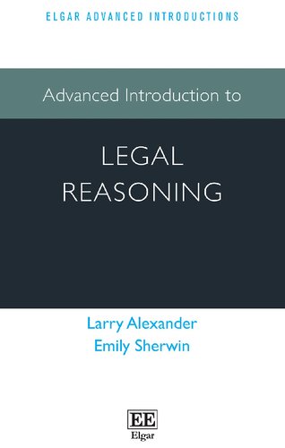 Advanced Introduction to Legal Reasoning