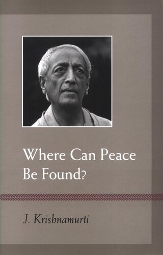 Where Can Peace Be Found?