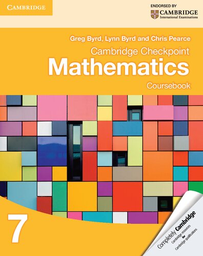 Cambridge Checkpoint Mathematics Coursebook 7