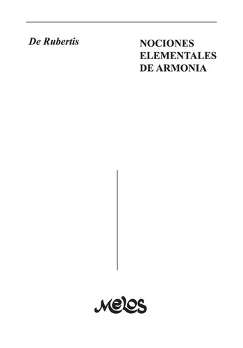 Nociones Elementales de Armonía con 56 ejercicios
