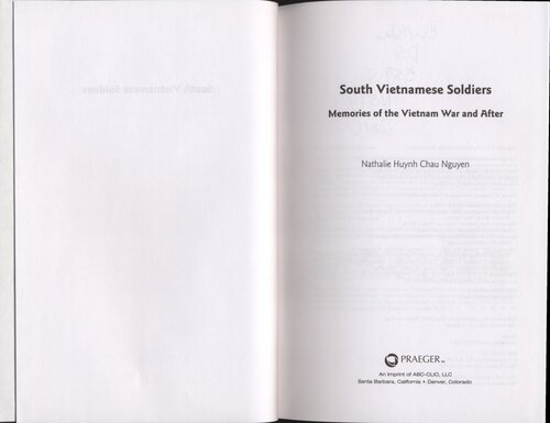 South Vietnamese Soldiers: Memories of the Vietnam War and After