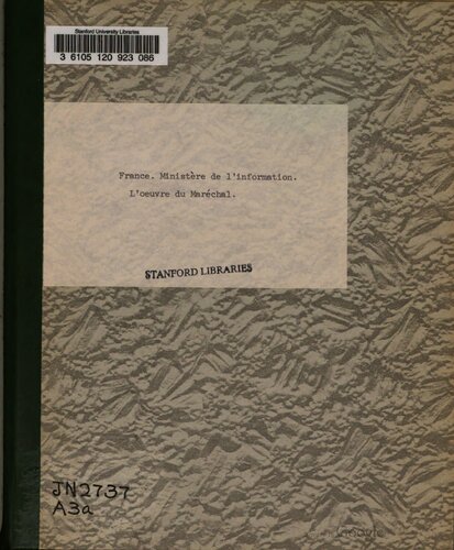 L’œuvre (L’oeuvre) du maréchal