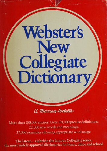 Webster's New Collegiate Dictionary