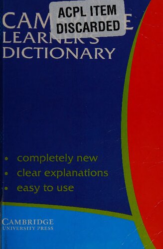 Cambridge Learner's Dictionary