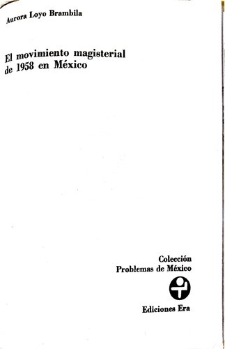El movimiento magisterial de 1958 en México