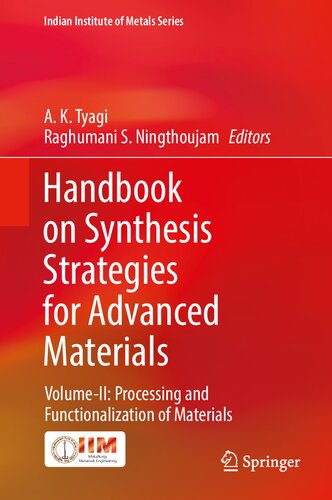 Handbook on Synthesis Strategies for Advanced Materials: Volume-II: Processing and Functionalization of Material