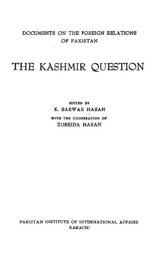 The Kashmir Question