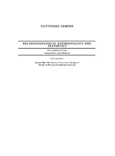 The Four Elements of Architecture and Other Writings