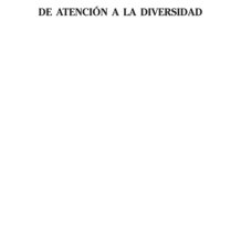 Fundamentos pedagógicos de atención a la diversidad