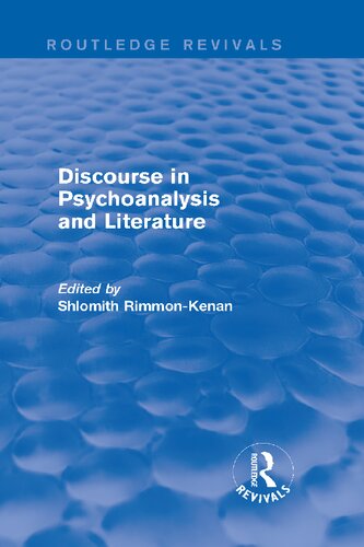 Discourse in Psychoanalysis and Literature