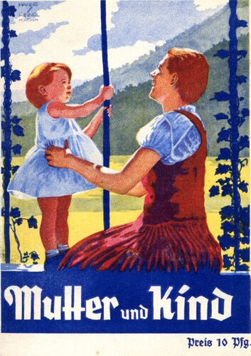 Volkswohlfahrt - Mutter und Kind (um 1935, 36 S., Scan, Fraktur)