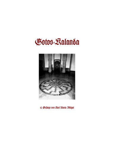 Wiligut, Karl - Gotos-Kalanda - 12 Gesaenge (1937-2000, 15 S., Text, Fraktur)