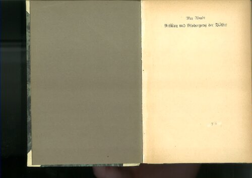 Wundt, Max - Aufstieg und Niedergang der Voelker (1940, 40 Doppels., Scan, Fraktur)
