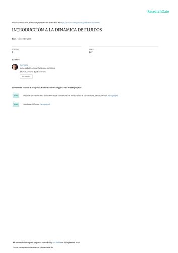 Introducción a la dinámica de fluidos
