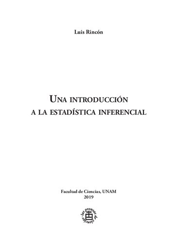 Una Introducción a la Estadística Inferencial