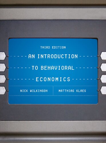 An Introduction to Behavioral Economics