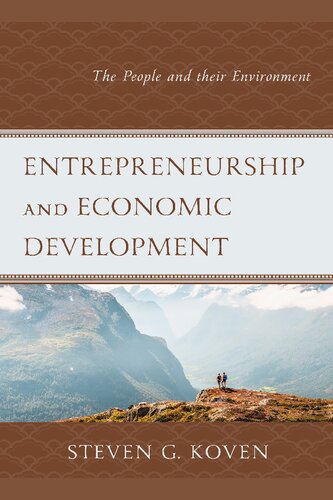 Entrepreneurship and Economic Development: The People and their Environment