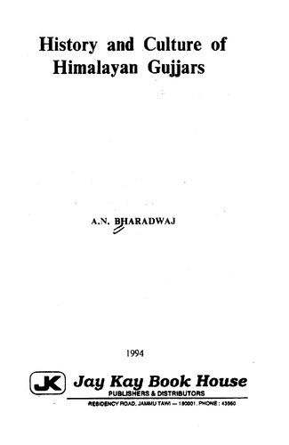 History and Culture of Himalayan Gujjars