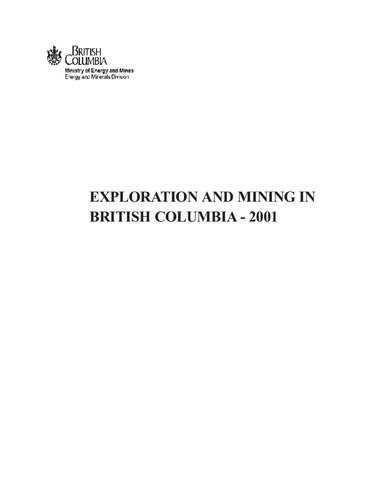 Exploring and Mining in British Columbia - 2001