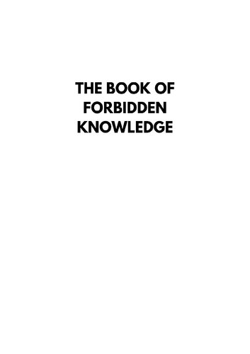 The Book of Forbidden Knowledge