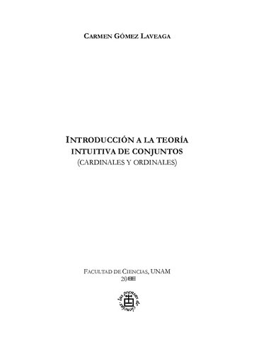 Introduccion a la Teoria Intuitiva de Conjuntos