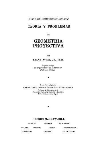 Geometria Proyectiva