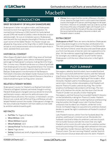 Macbeth - LitCharts Study Guide