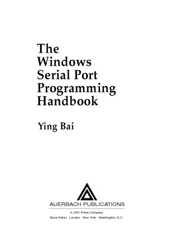 The Windows Serial Port Programming Handbook