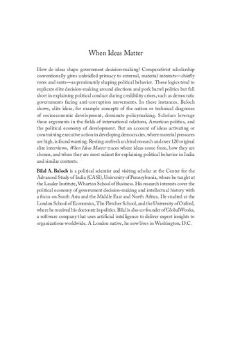 When Ideas Matter: Democracy and Corruption in India