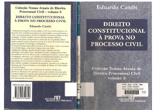 Direito Constitucional À Prova No Processo Civil