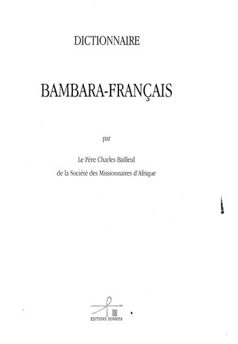 Dictionnaire bambara-français
