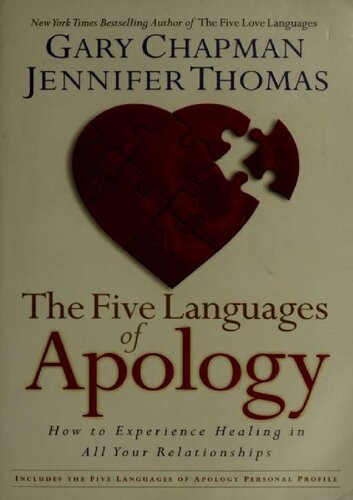 The five languages of apology how to experience healing in all your relationships